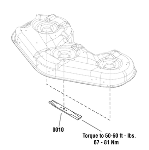 Mower Blade Kit Diagram and Parts List for 1687440  Briggs and Stratton Lawn Tractor Accessories
